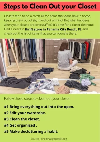 steps to clean out your closet