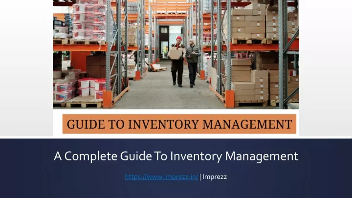 a complete guide to inventory management