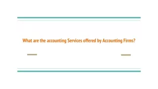 What are the accounting Services offered by Accounting Firms?