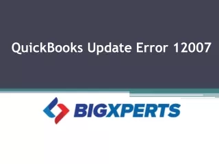 quickbooks update error 12007