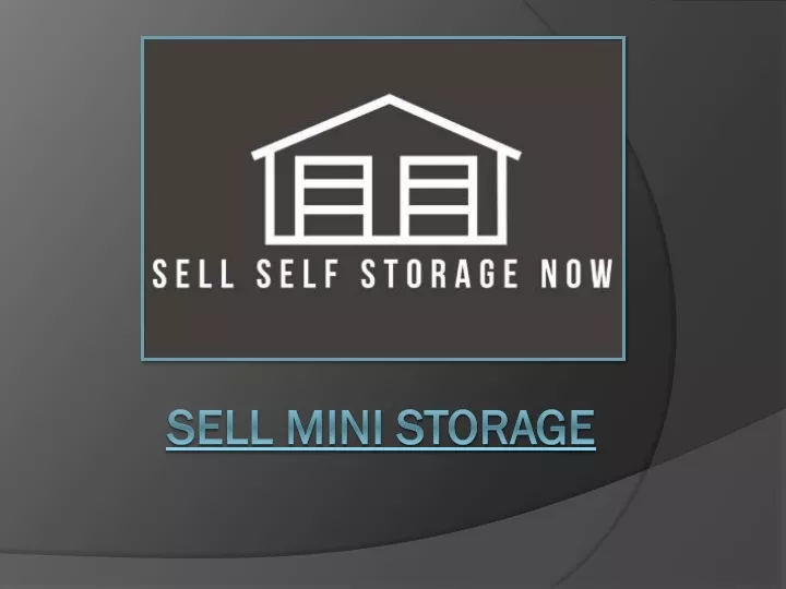 sell mini storage