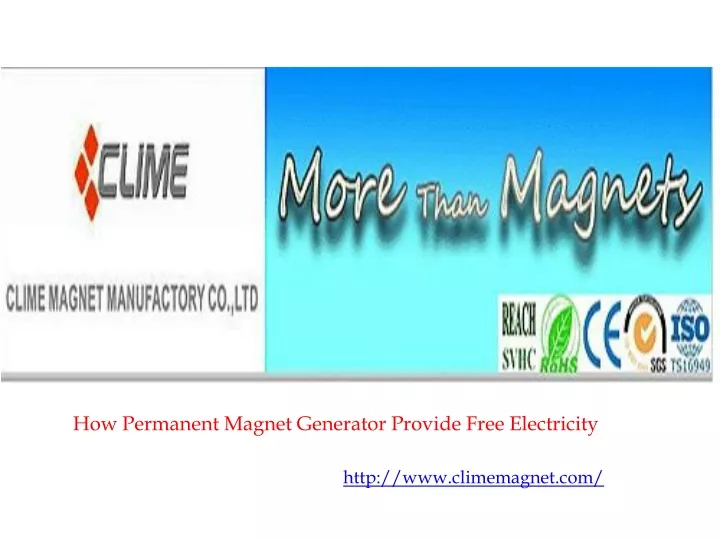 how permanent magnet generator provide free