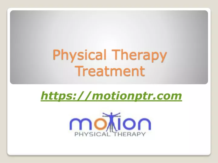 physical therapy treatment