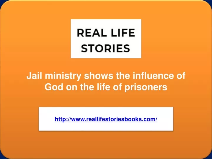 jail ministry shows the influence