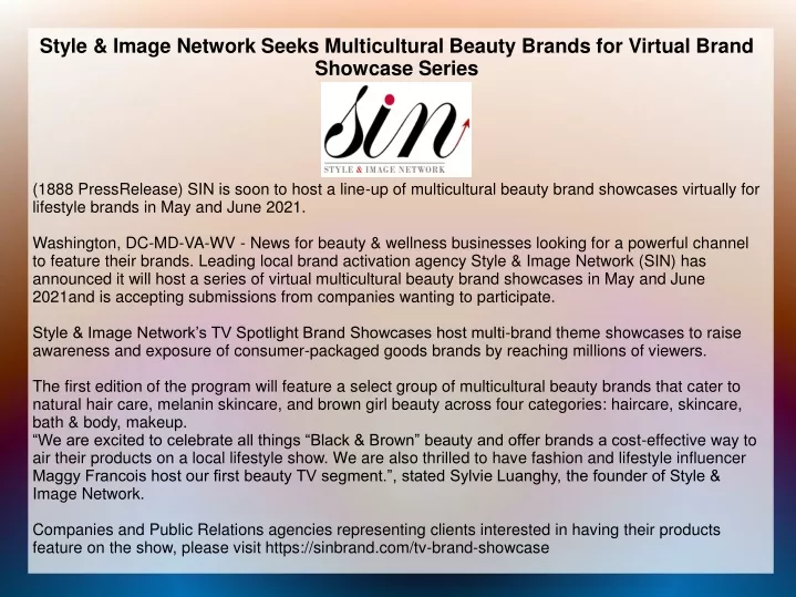 style image network seeks multicultural beauty