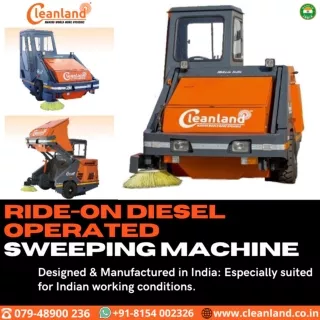 RIDE-ON DIESEL OPERATED SWEEPING MACHINE