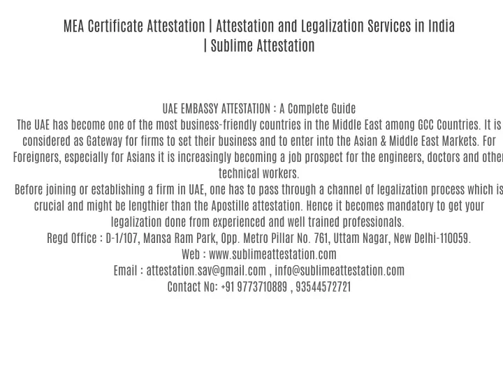 Ppt Uae Embassy Certificate Attestation Powerpoint Presentation Free Download Id10438884 8849