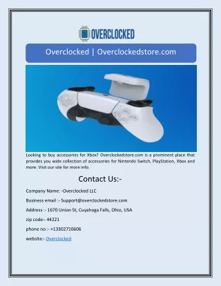 Overclocked | Overclockedstore.com
