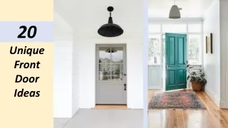 20 unique front door ideas
