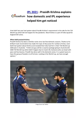 ipl 2021 prasidh krishna explains how domestic