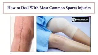 How to Deal With Most Common Sports Injuries
