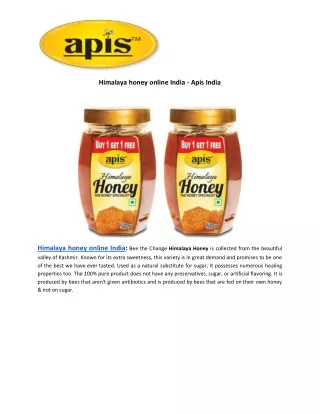 himalaya honey online india apis india