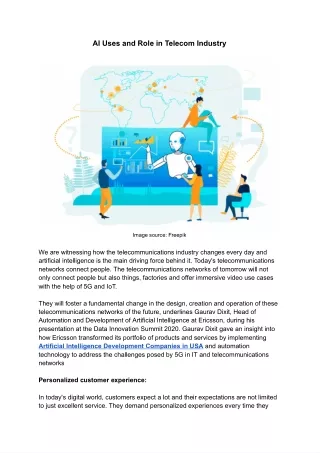ai uses and role in telecom industry