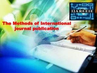 The Methods of International journal publication