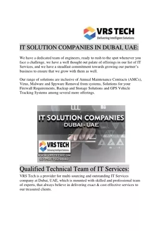 it solution companies in dubai uae