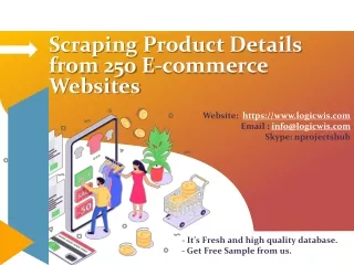 scraping product details from 250 e commerce
