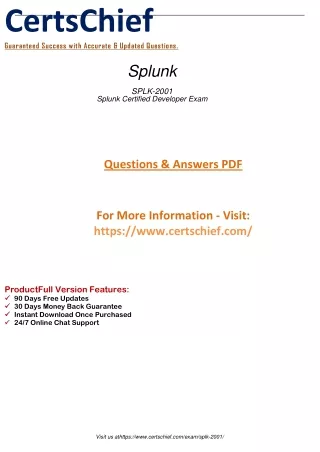 SPLK-2001 Dumps-The Complete Beginner's Guide to Exam