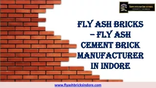 Fly Ash Bricks – Fly Ash Cement Brick Manufacturer in Indore