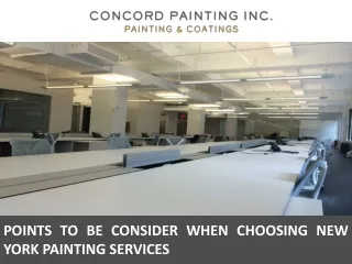points to be consider when choosing new york
