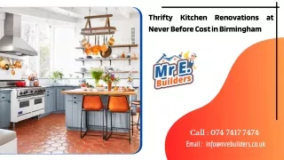 Thrifty Kitchen Renovations at Never Before Cost in Birmingham