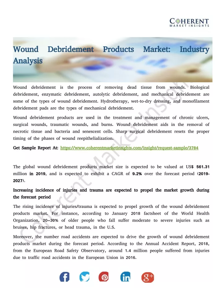 PPT - Wound Debridement Products Market: Industry Analysis PowerPoint ...