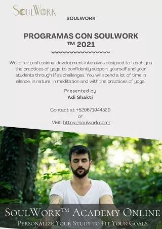 Soul Work - Yoga Teacher Training Program