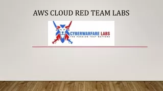 Aws Cloud Red Team Labs