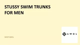 stussy swim trunks for men