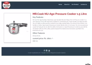 Pressure Cooker 1.5 Litre
