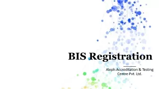 BIS Registration | Aleph INDIA