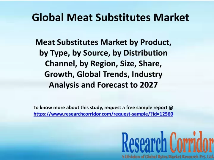 global meat substitutes market