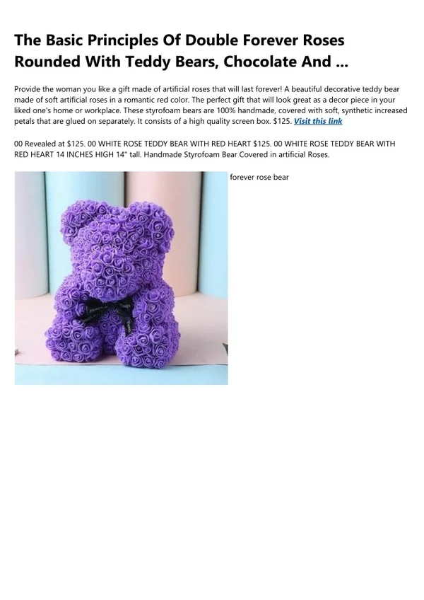 10 Principles of Psychology You Can Use to Improve Your forever roses teddy bear