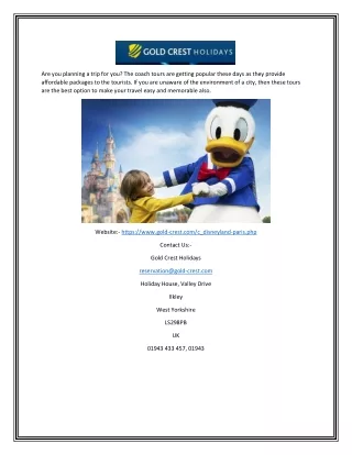 Disneyland Paris Short Breaks Holidays or Tour by Air