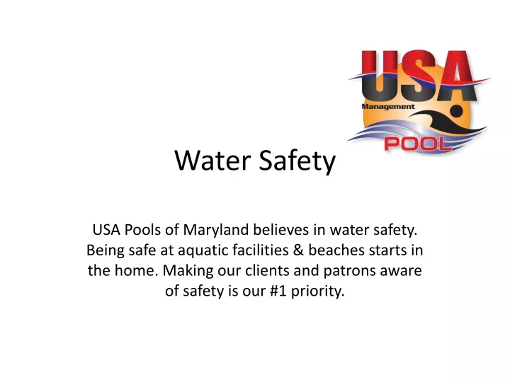 water safety