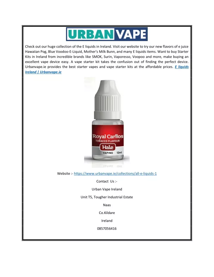 check out our huge collection of the e liquids