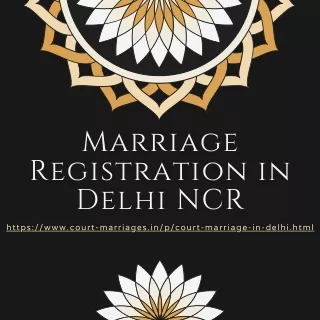 Marriage Registration in Delhi NCR