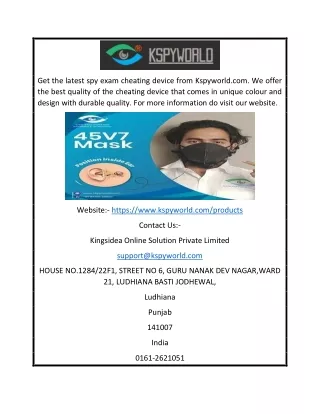 get the latest spy exam cheating device from