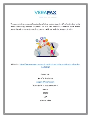 verapax com is a renowned facebook marketing