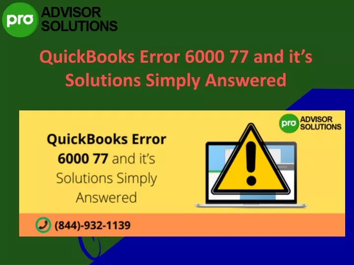 quickbooks error 6000 77 and it s solutions simply answered