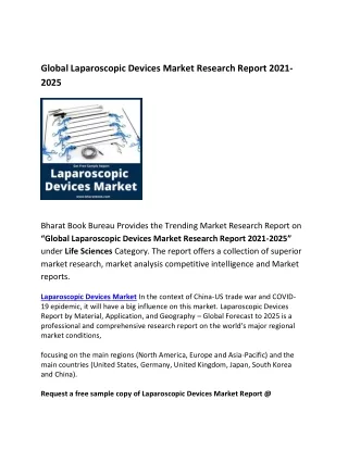 global laparoscopic devices market research