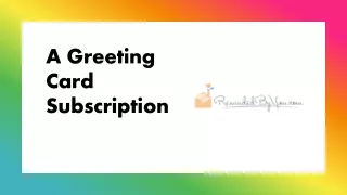 a greeting card subscription