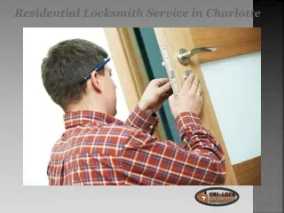 Residential Locksmith Service in Charlotte