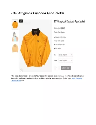 Apoc Euphoria Yellow Jacket