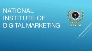 national institute of digital marketing