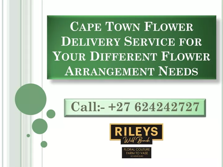 cape town flower delivery service for your different flower arrangement needs