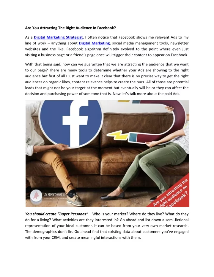 are you attracting the right audience in facebook