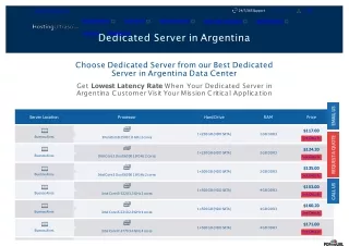 Argentina Dedicated Server