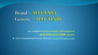 brand alecensa generic alectinib