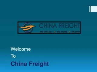 Sea Freight From China to UK