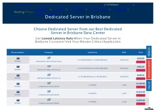 Brisbane Dedicated Server